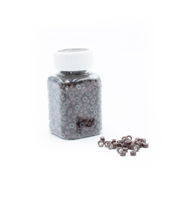 Silicone microringe til hair extensions