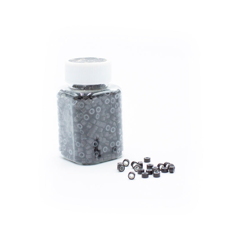 Silicone microringe til hair extensions