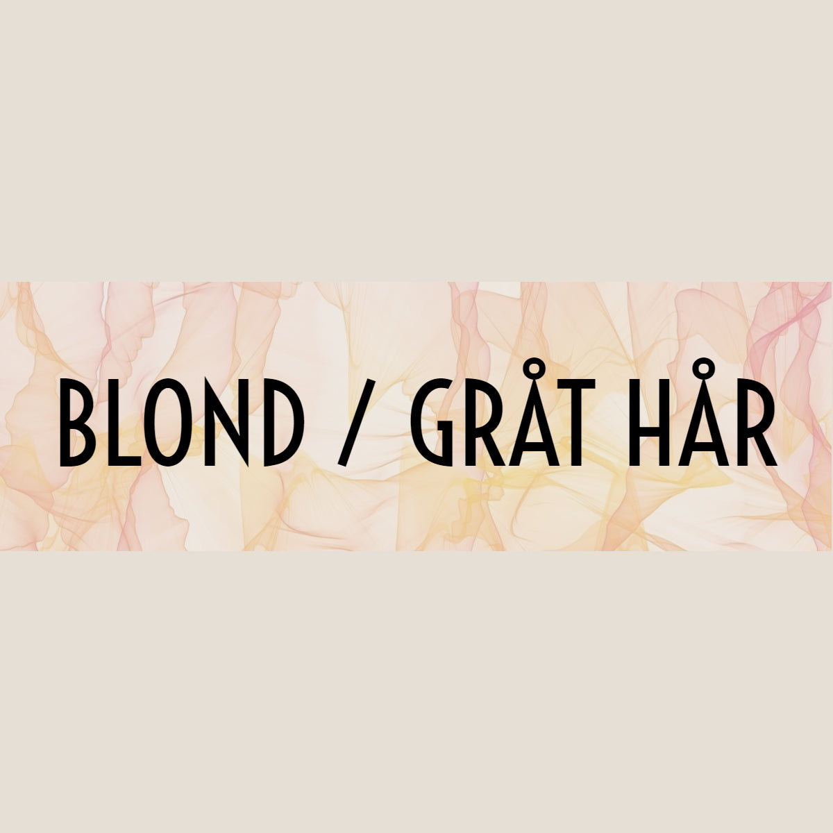 Blond og gråt hår