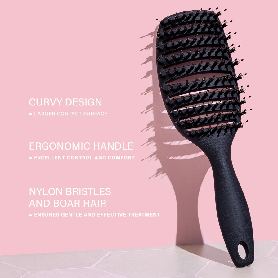Yuaia haircare - Curvy brush - hårbørste - Soft black