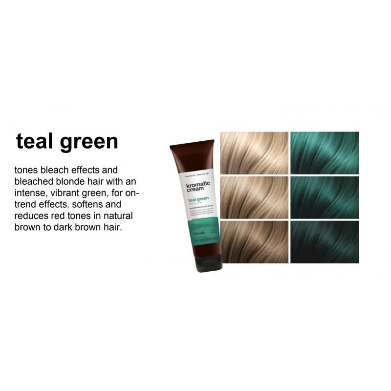 Nook - Kromatic cream - Farvebombe / color mask - Teal green