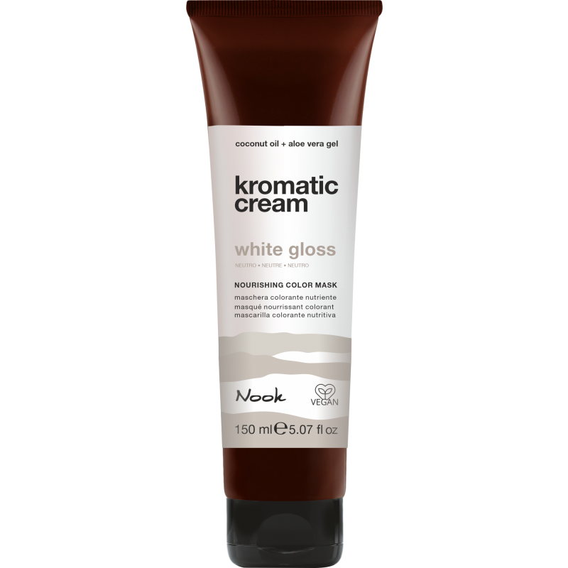 Nook - Kromatic cream - Farvebombe / color mask - White gloss