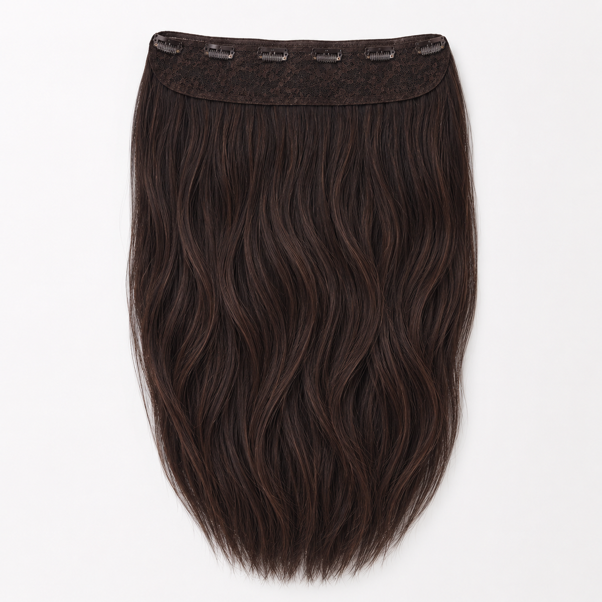 One piece clip in extensions - Dark brown 2#