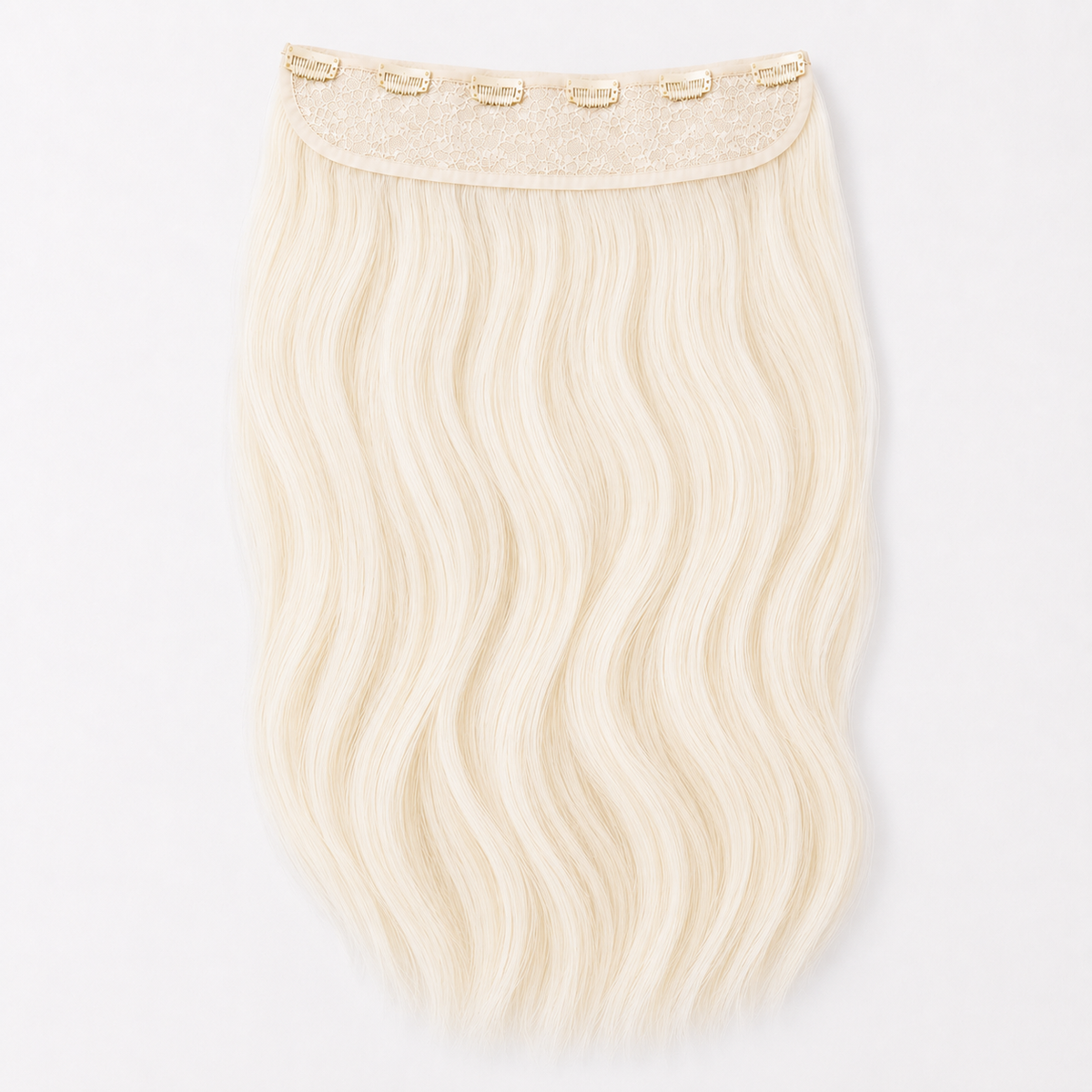 One piece clip in extensions - Light blonde 60#