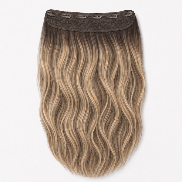 Halo / One piece clip in extensions - Root 4-8-18#